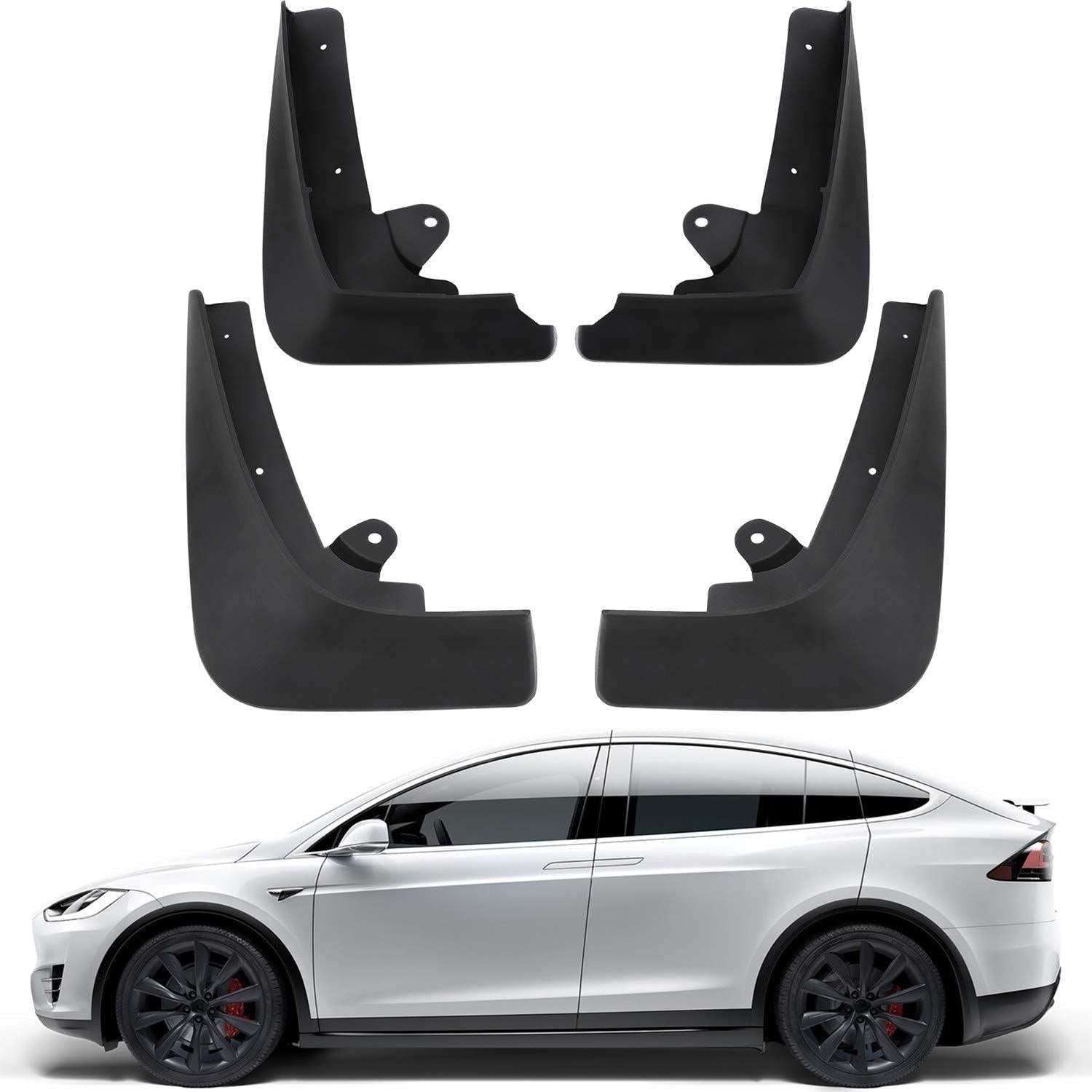 Mud Flaps Splash Guards For Tesla Model X (4 Pcs)