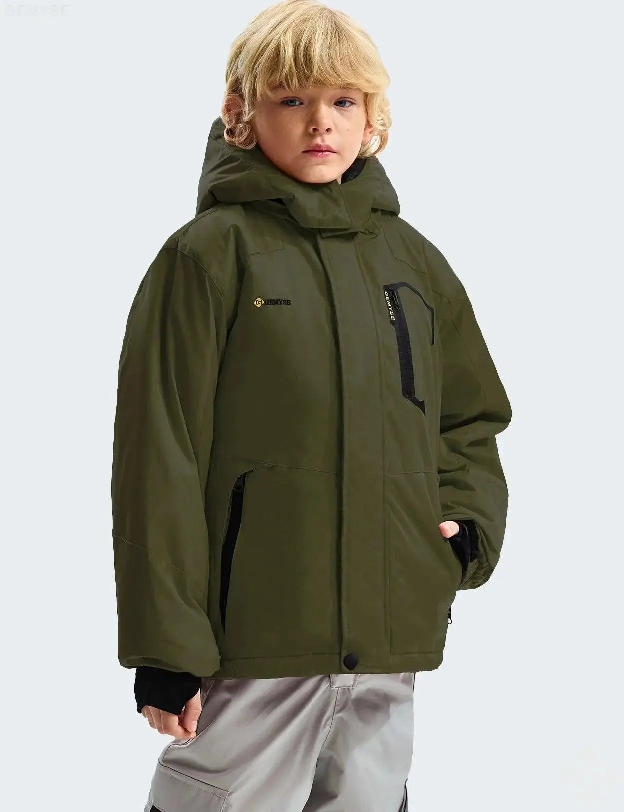 Boy's Fleece Ski Snow Jacket