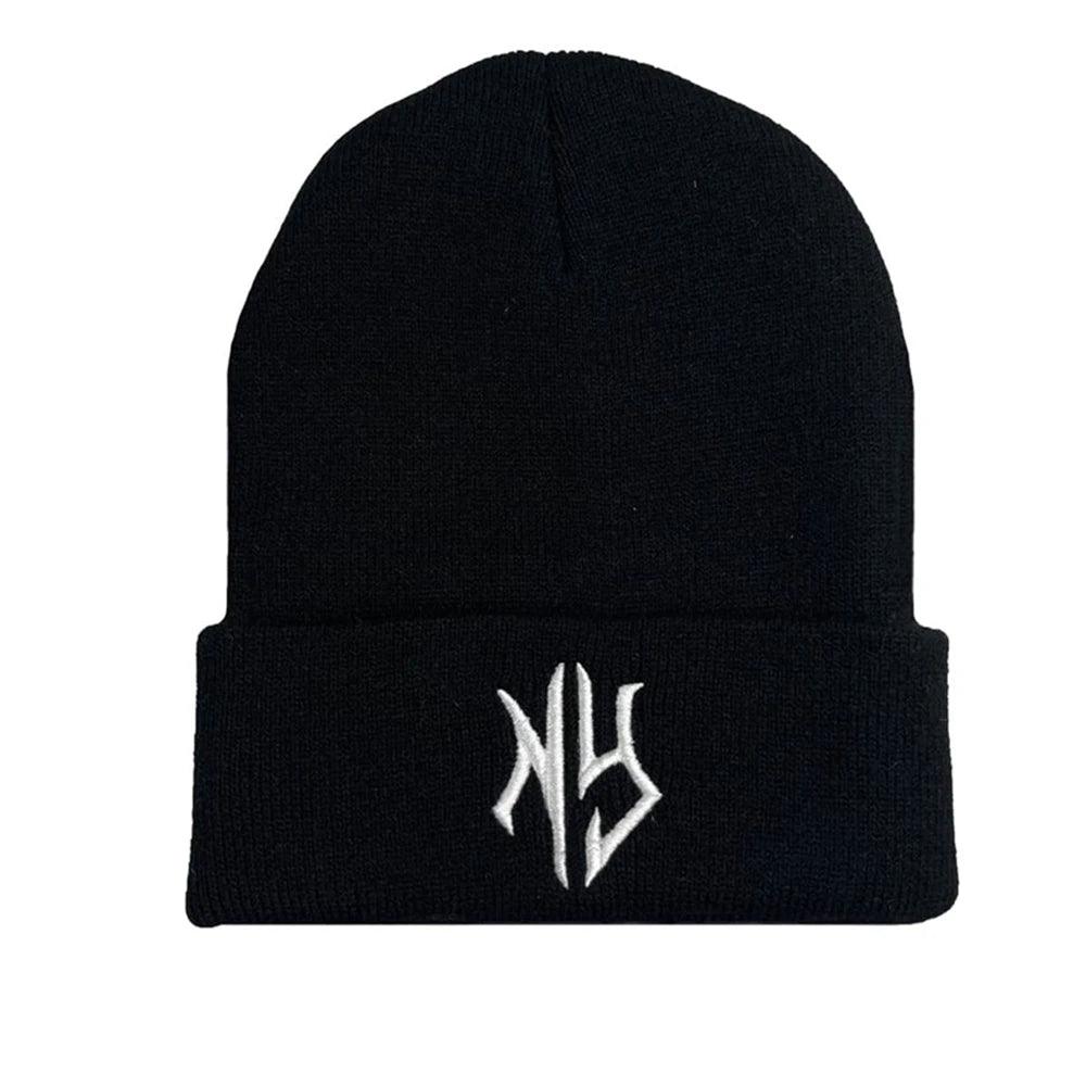 Embroidered Beanie Hats For Men Women Winter Warm Stretchable High Quality Knit Hat Couple Gift Accessories