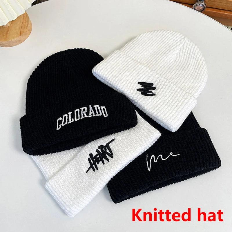 Winter Beanies Knitted Solid Cute Hat Lady Autumn Beanie Caps Warmer Bonnet Casual Cap