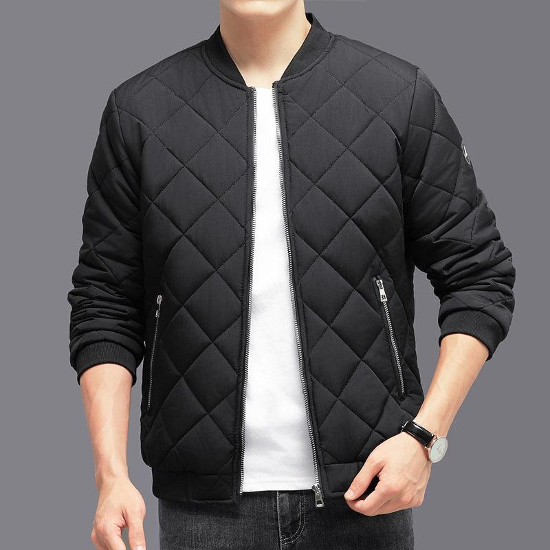 Fashion Cotton Coat Winter Warm Casual Solid Color Outwear Clothing For Men