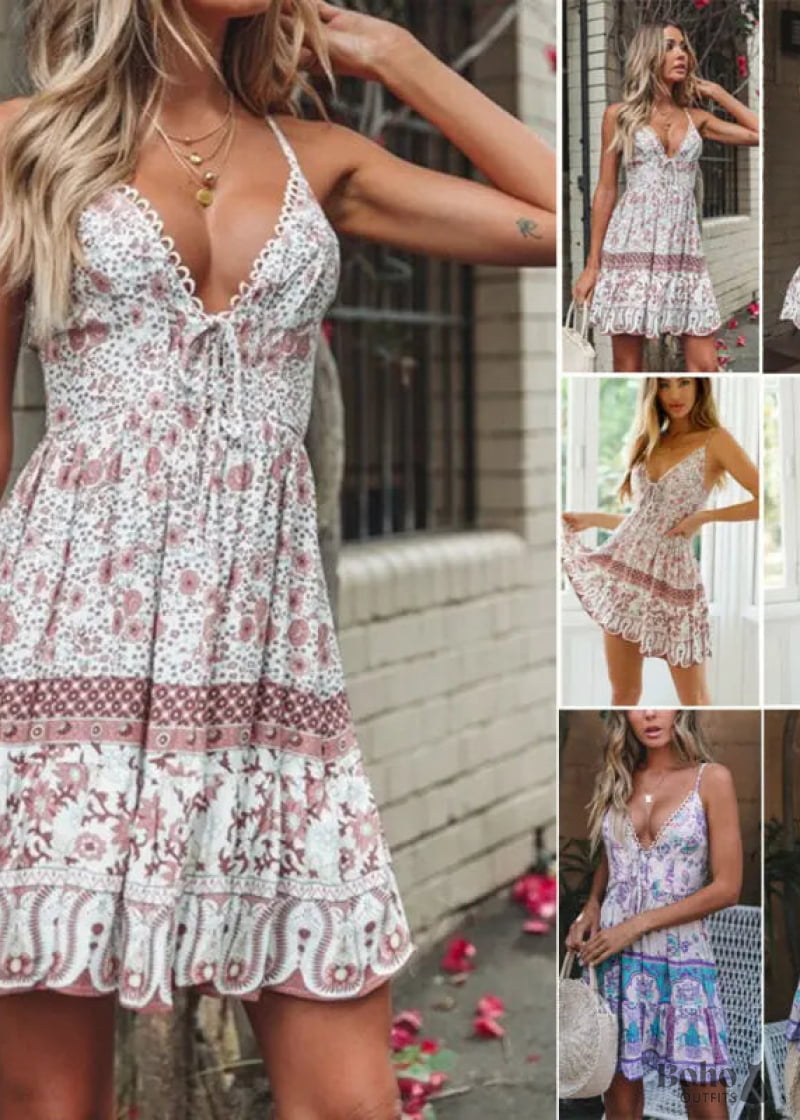 Boho Mini Dress Nubia