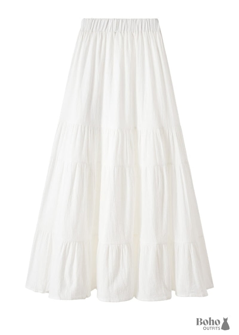 Boho Skirts in White / Colors For Women