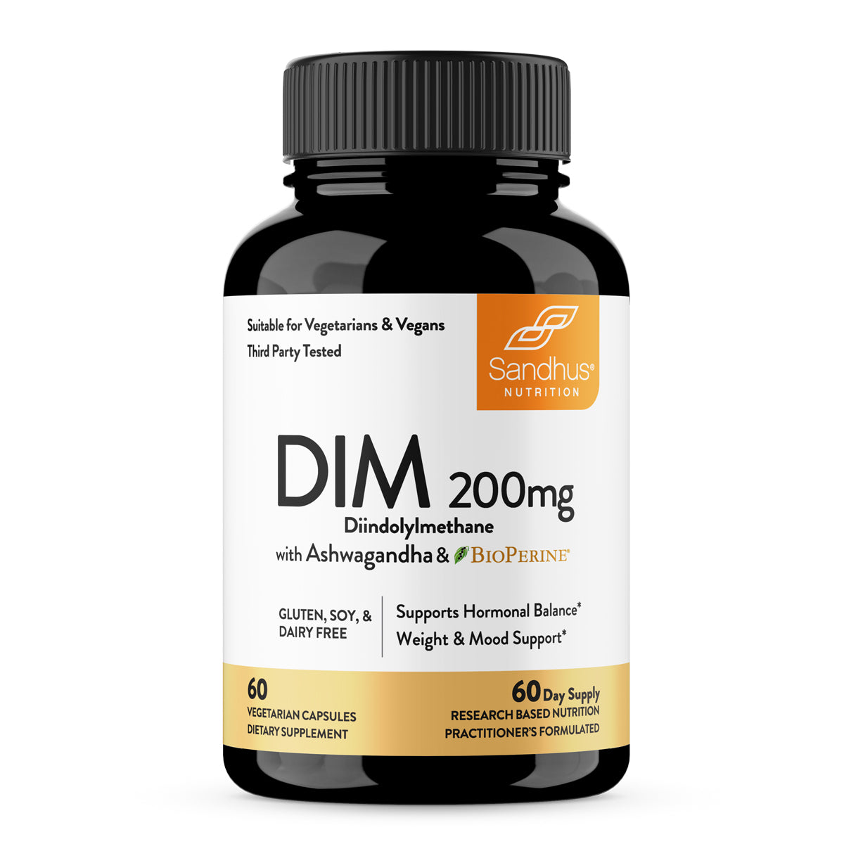 DIM with Ashwagandha and Bioperine® Capsules 60 Ct