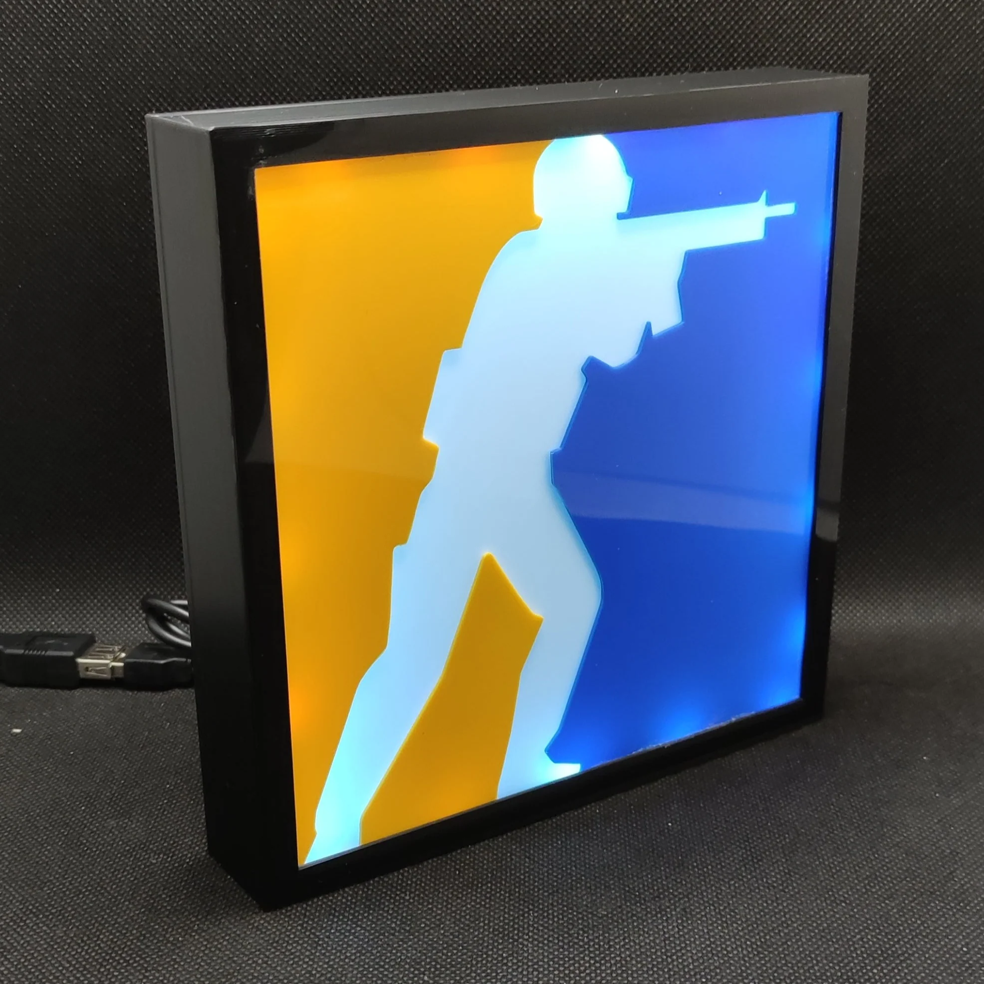 CS 2 LOGO Counter Strike Icon Neon Led Lightbox RGB Gamer Lamp