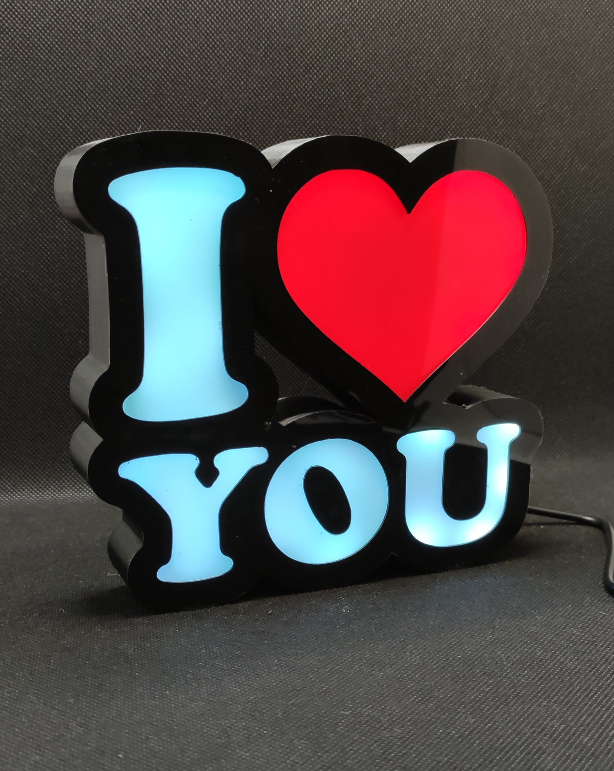 I LOVE YOU Led Lightbox Sign