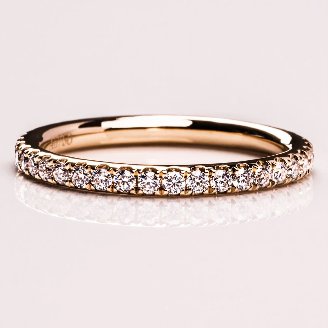 Moissanite Diamond Band