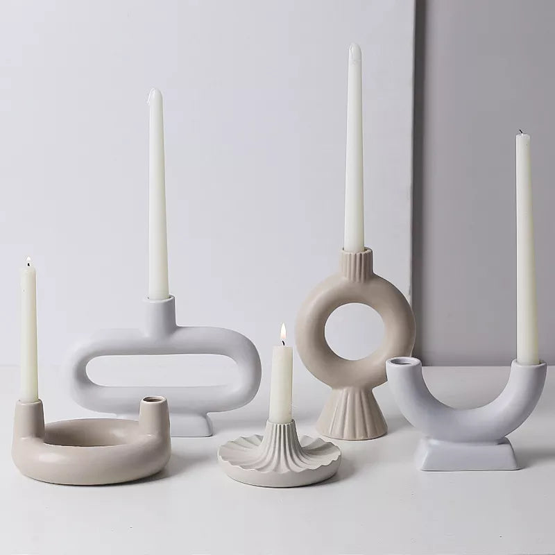 Candlestick Concrete Candle Holder