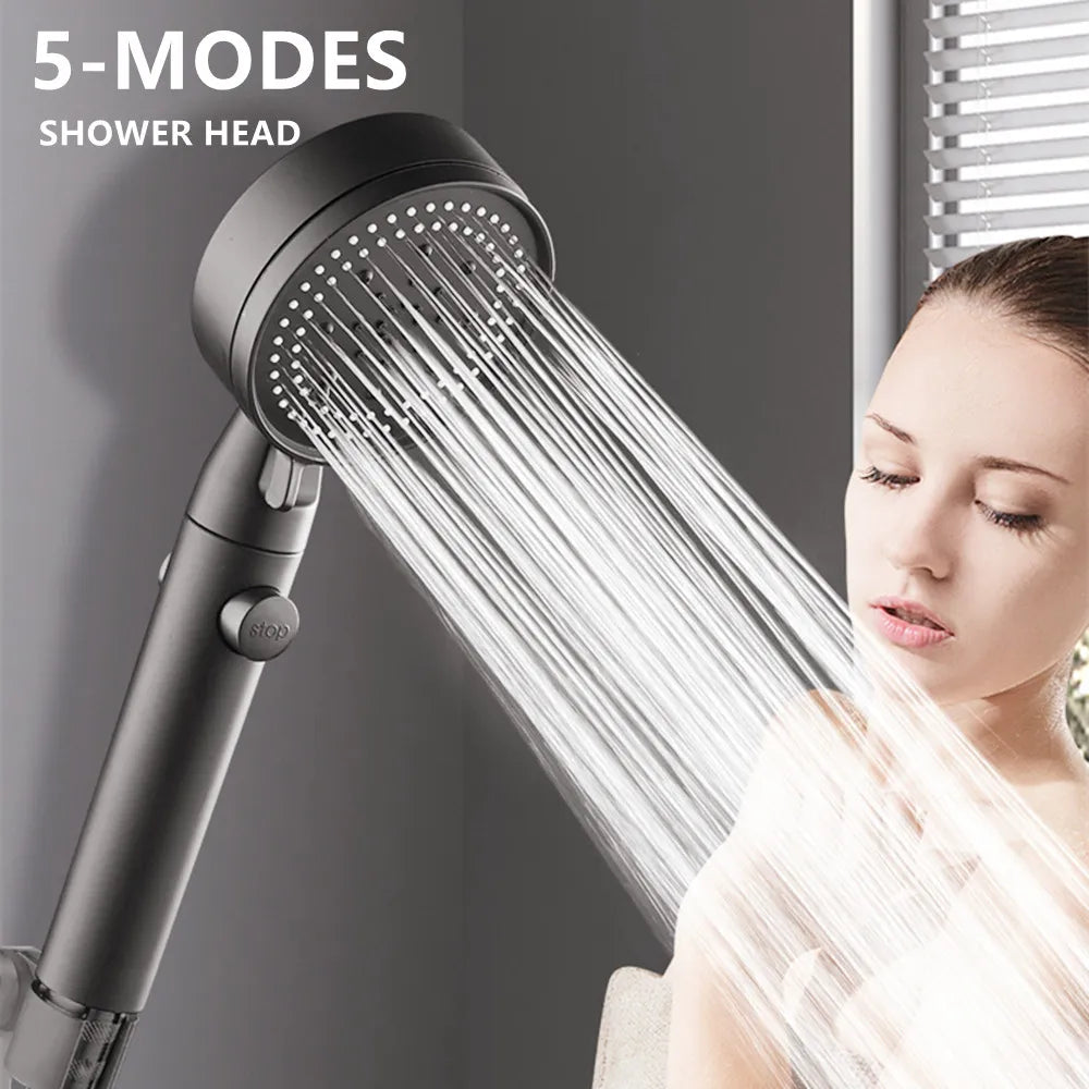 High Pressure Shower Head 5 Modes Adjustable Showerheads