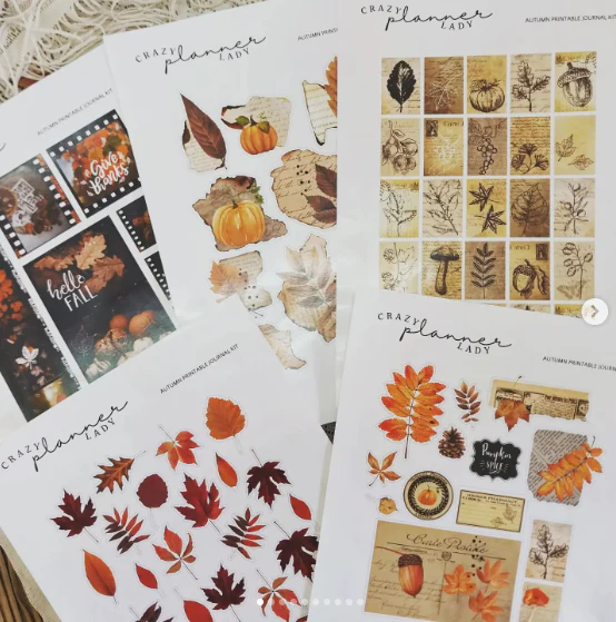 Printable Journaling Kit - Autumn (A4 Size)