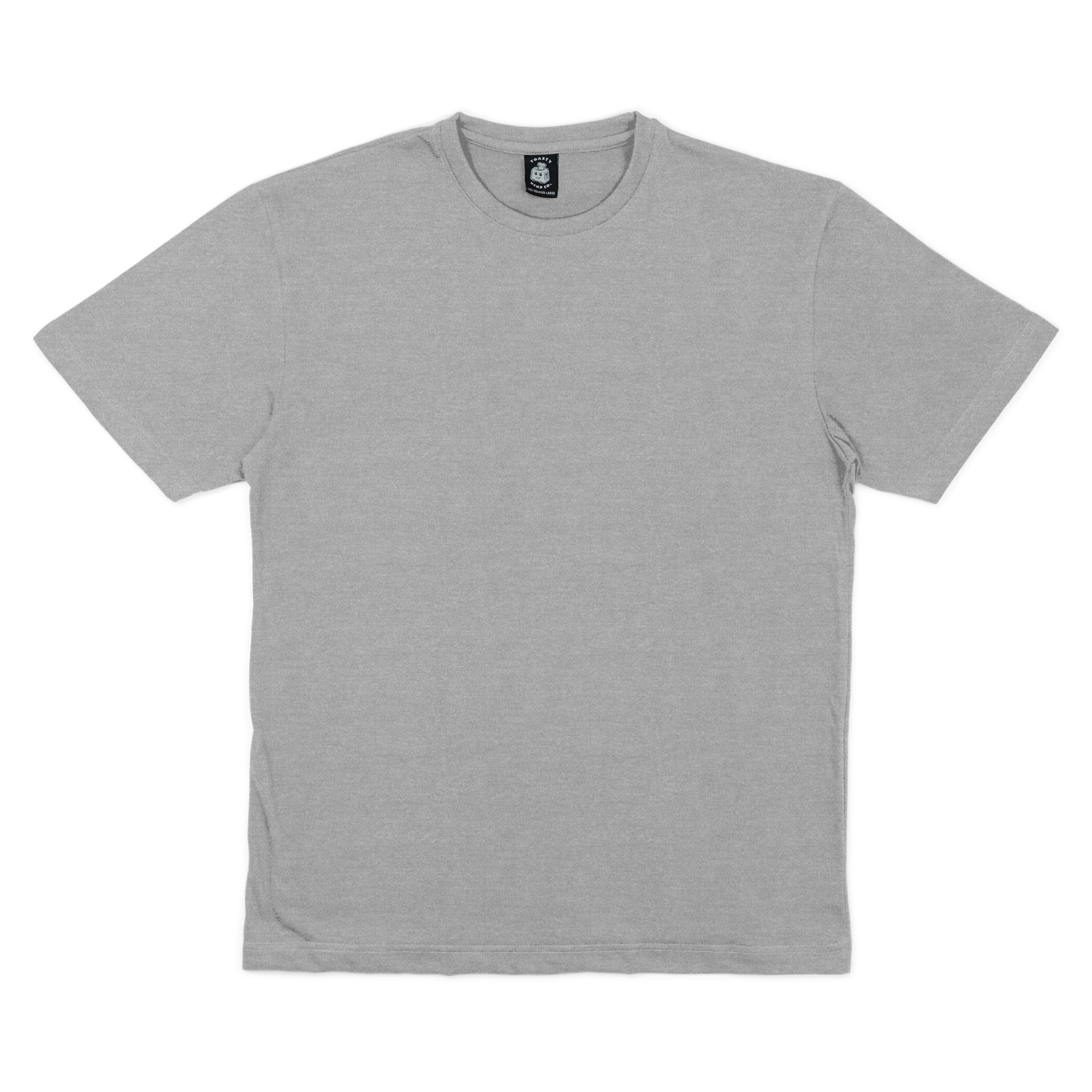 Cali Relaxed Fit Hemp Tee - Heather Grey