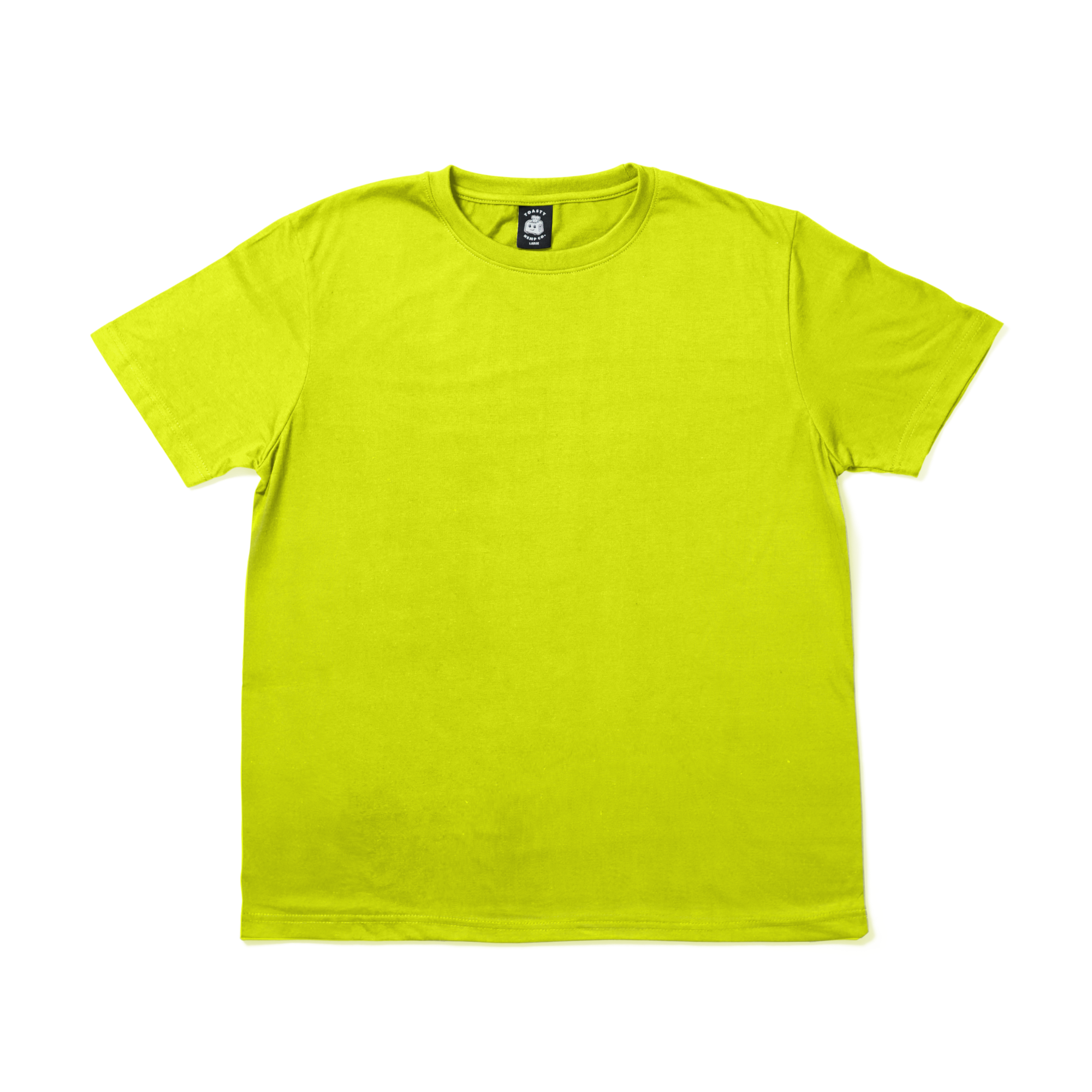 Sport Fit Hemp Tee - Highlighter Yellow