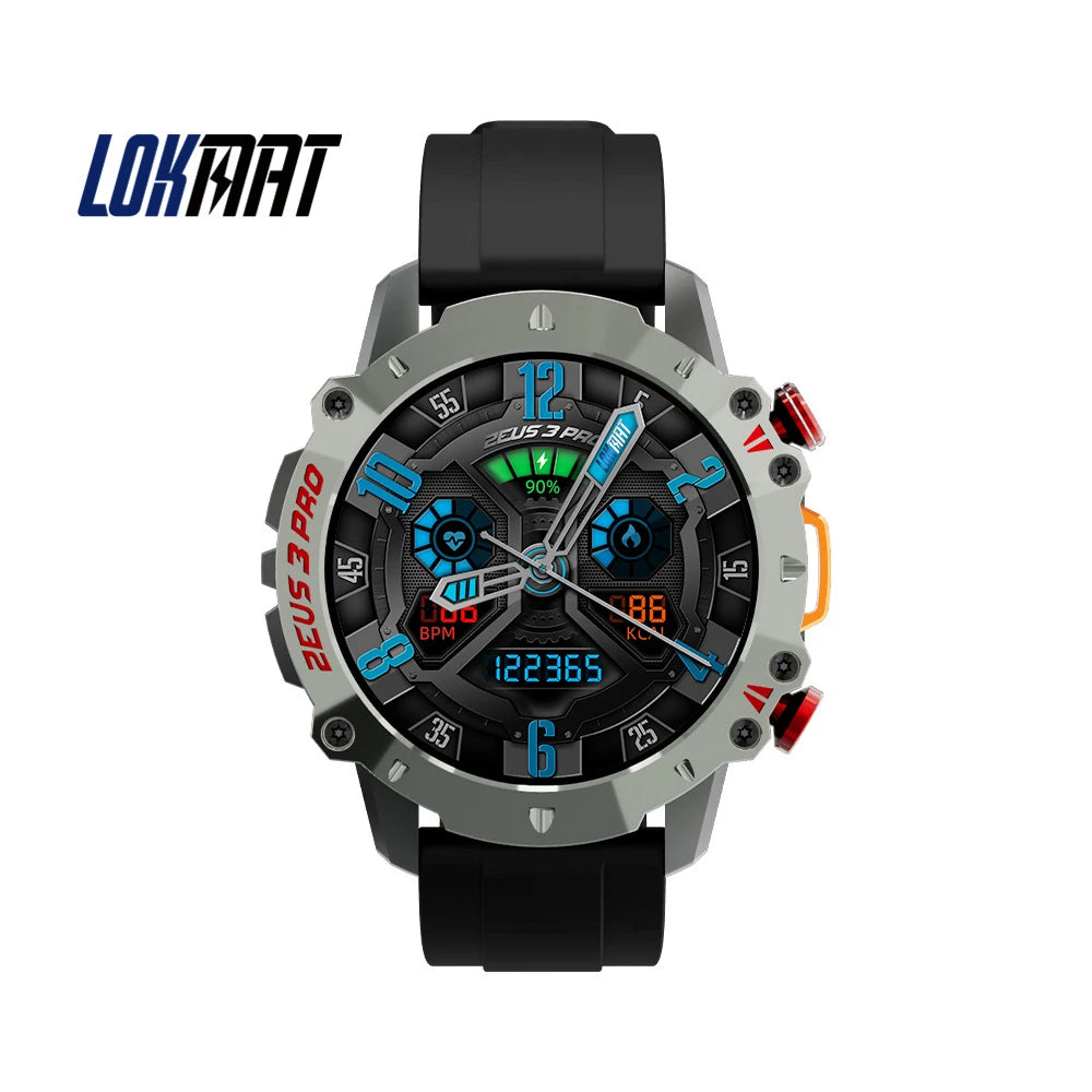 LOKMAT ZEUS 3 PRO Bluetooth Sport Calls Smart Watch Fitness Track Smartwatches Full Touch Screen Long Power Lasting  Waterproof