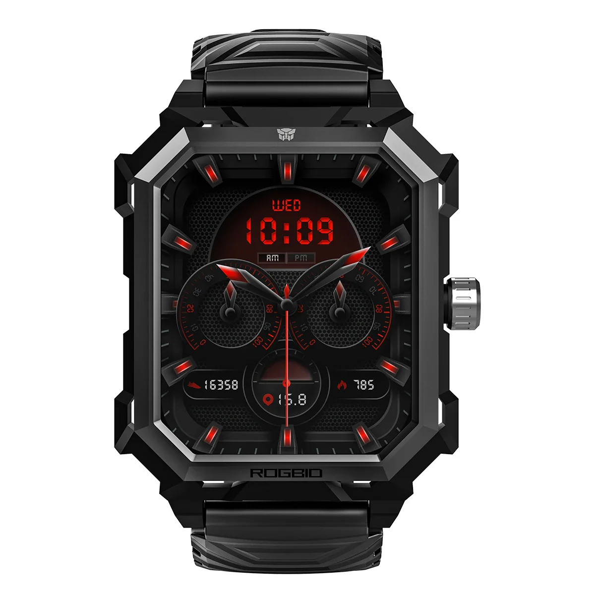 ROGBID TANK S3 Sport Smartwatch Bluetooth Calling 1.96 Inch Screen IP69 Waterproof Swimming Diving Smart Watch Health Monitoring