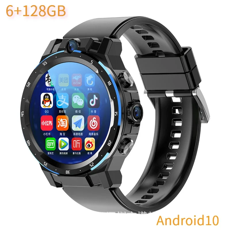 4G LTE GPS Android 10 Model A5 Smart Watch NFC  8 Core CPU 6G 128G 1.43" IPS Screen Dual Cameras WiFi Smartwatch