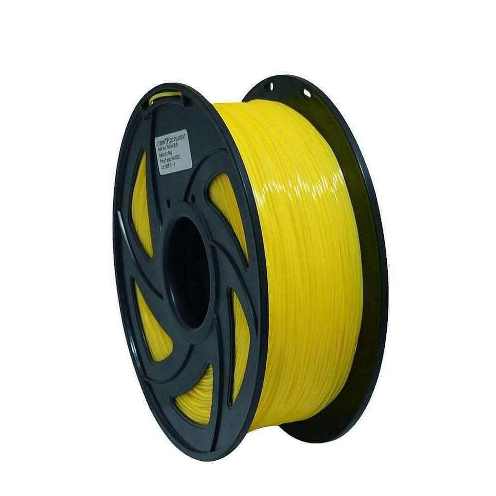 Tronxy 3D Printer 3D Flexible Yellow TPU Filament 1.75 mm 2.2 LBS (1KG)