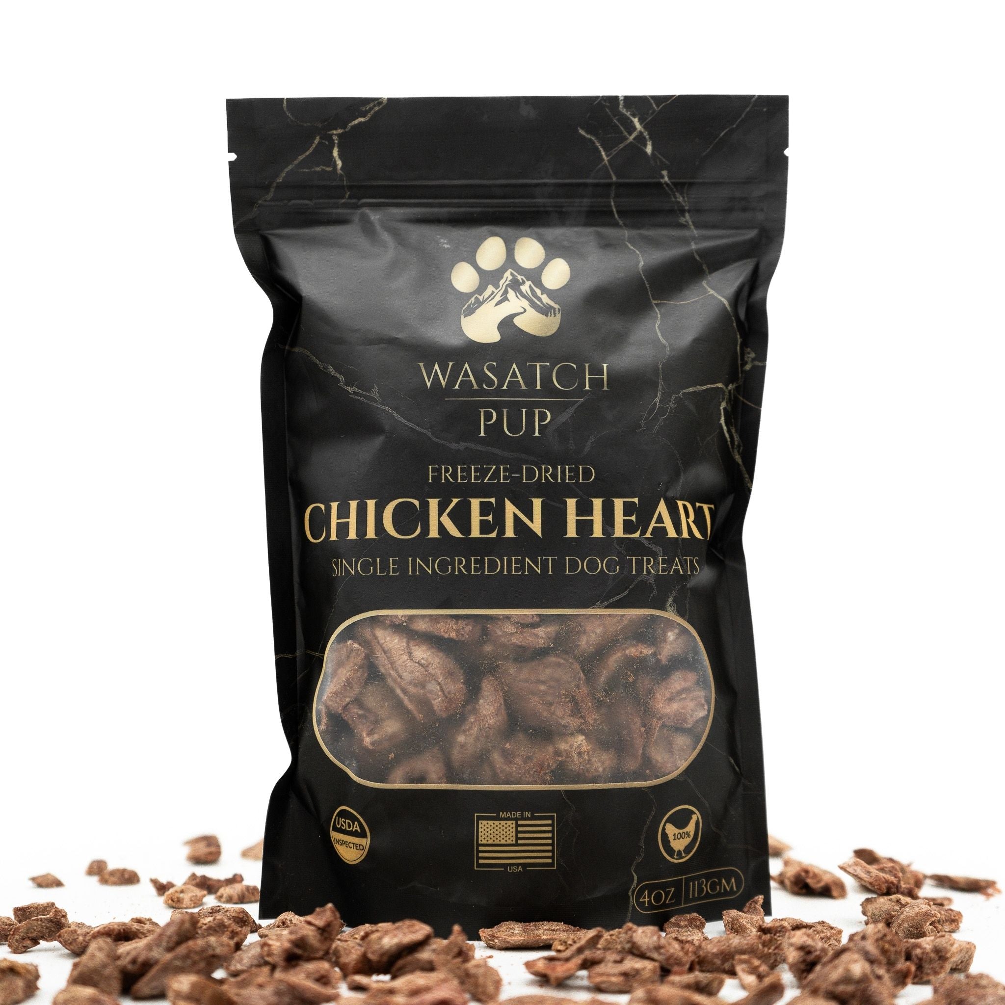 Freeze-Dried Chicken Heart | Single Ingredient Dog Treats