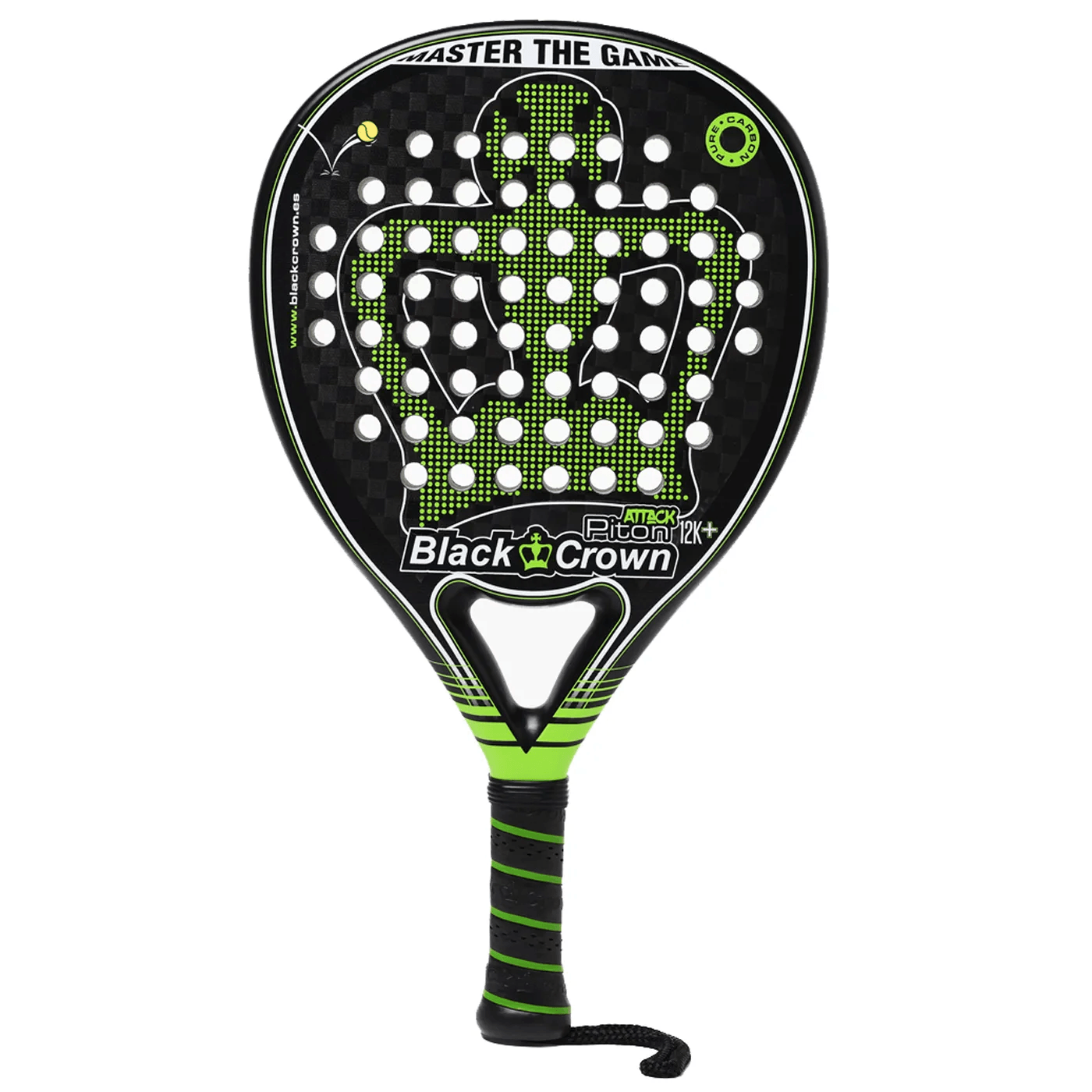 BLACK CROWN PITON ATTACK 12K+ PADEL RACKET