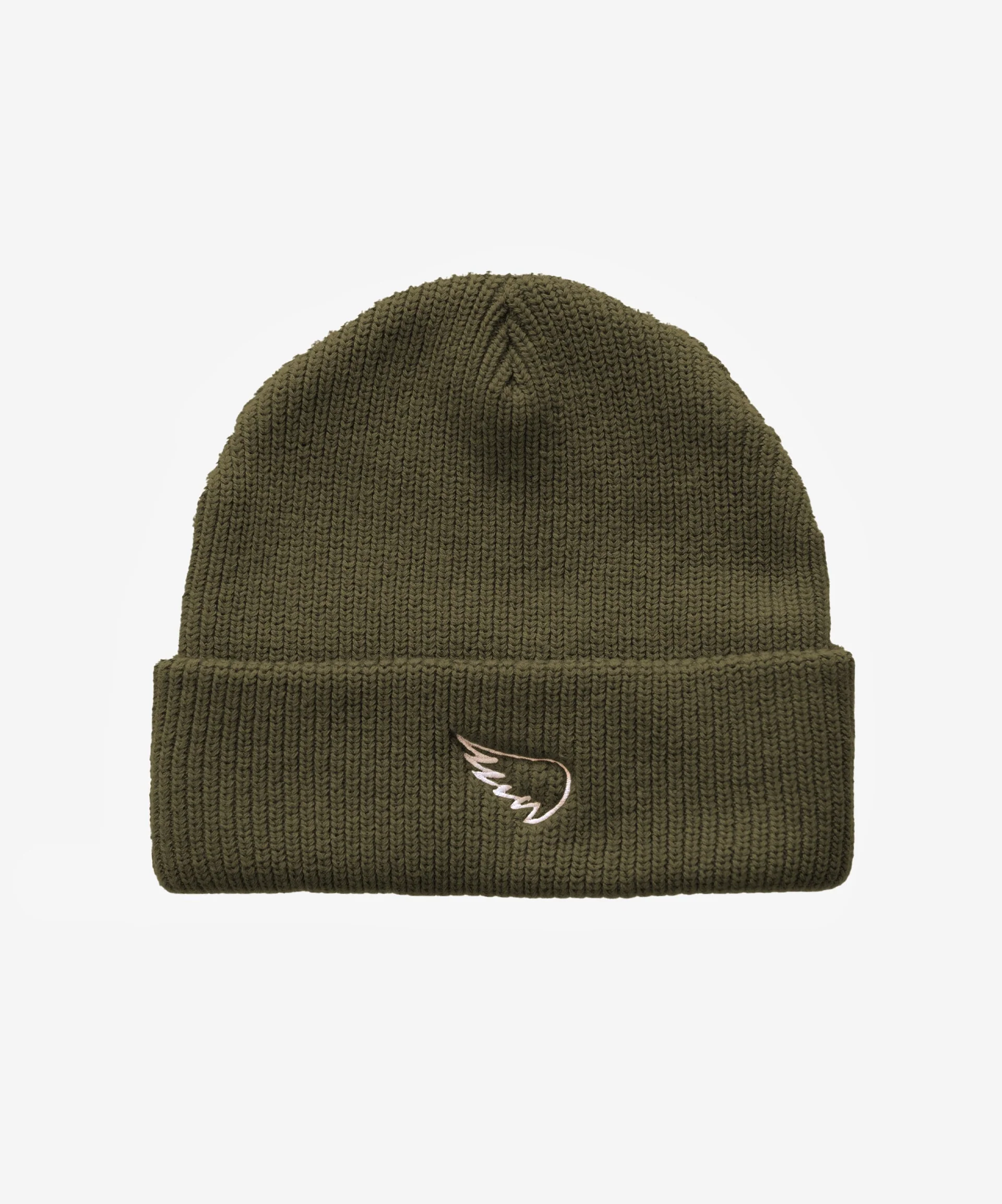 SA1NT Moss Green Skull Beanie