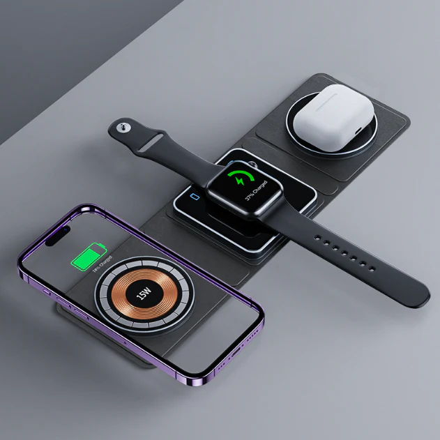 3-in-1 Magnetic Wireless Charger Station