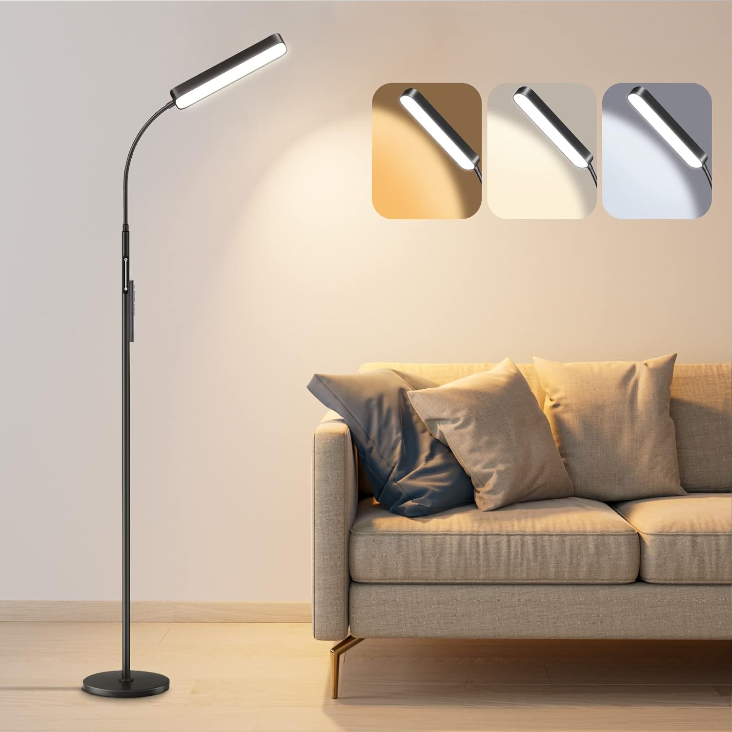Ehaho Stehlampe LED Dimmbar | 1200 Lumen