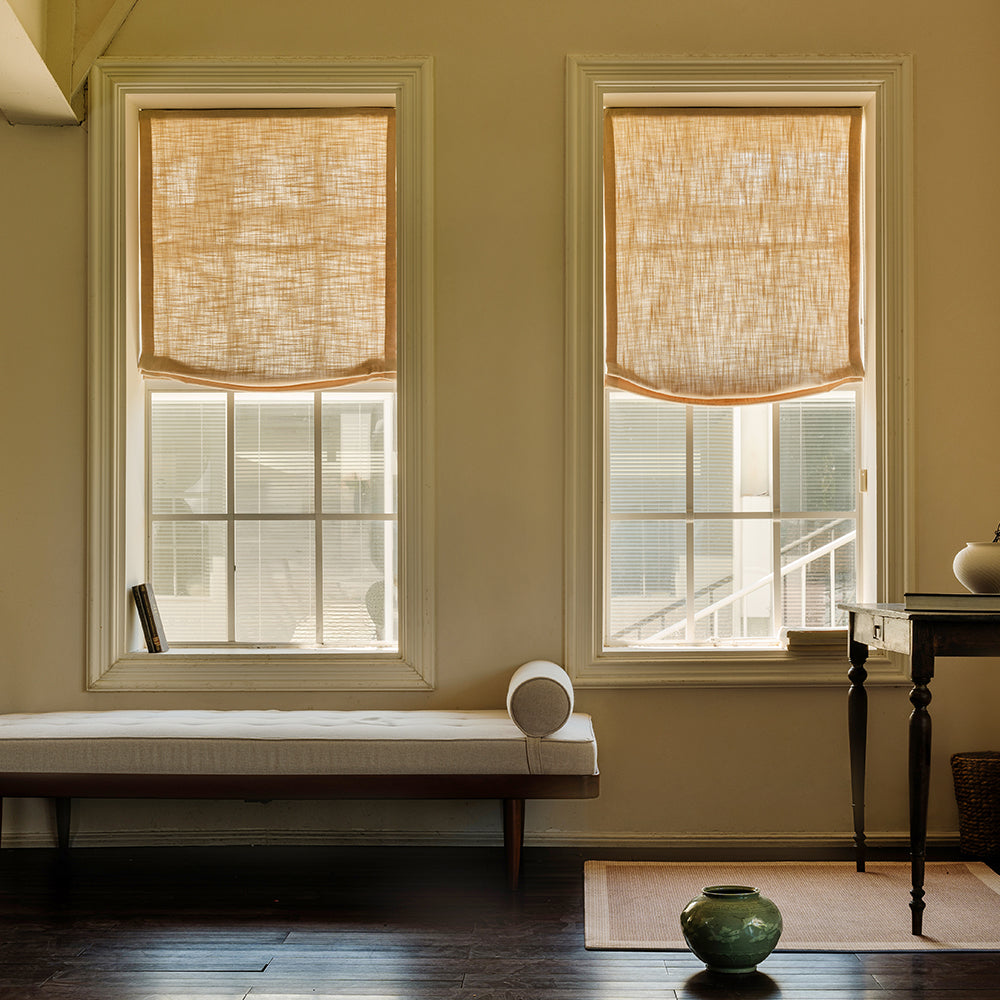 Curtain Roman Shades Scene