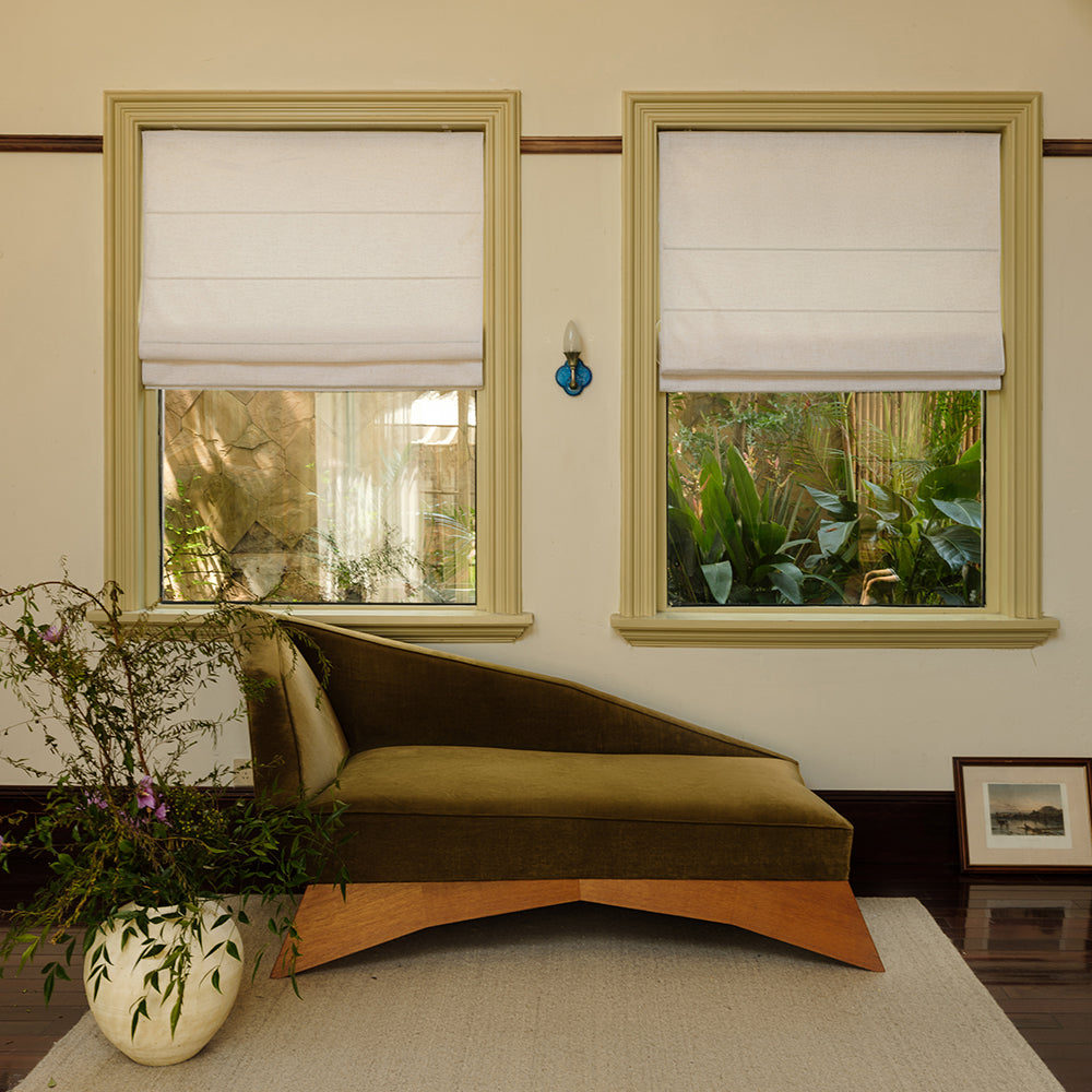 Classic Solid Color Roman Shades