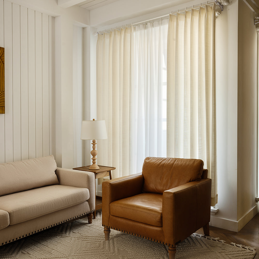 Madison Cotton-Poly Blend Curtains & Drapes Pleated