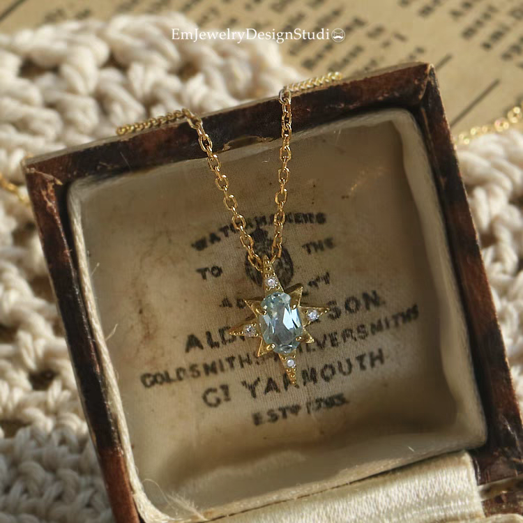 Sea Of Stars Blue Topaz Necklace