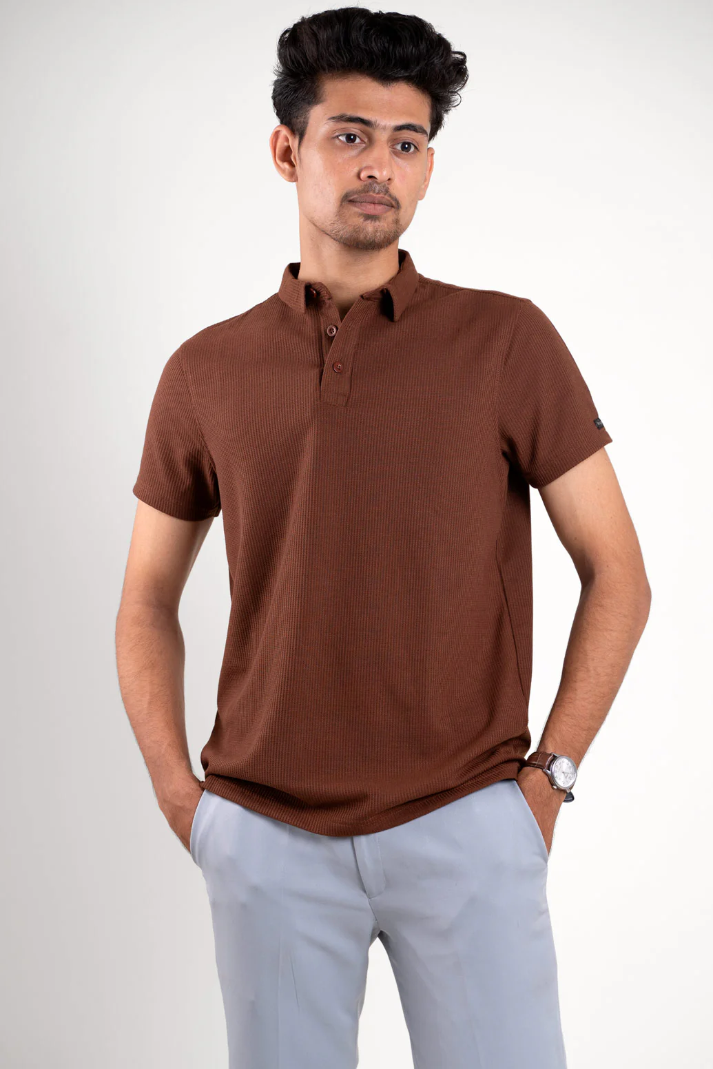 Nova Dark Brown Polo Tshirt