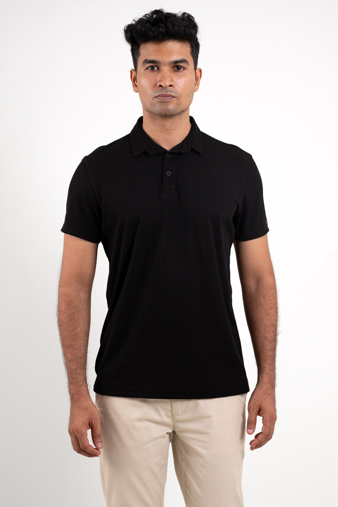 Inspiro Black Polo Tshirt