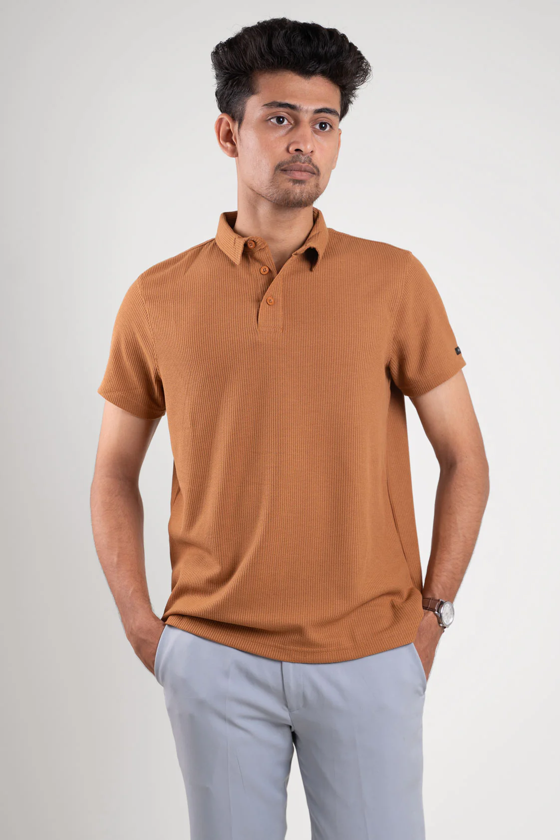 Nova Warm Brown Polo Tshirt