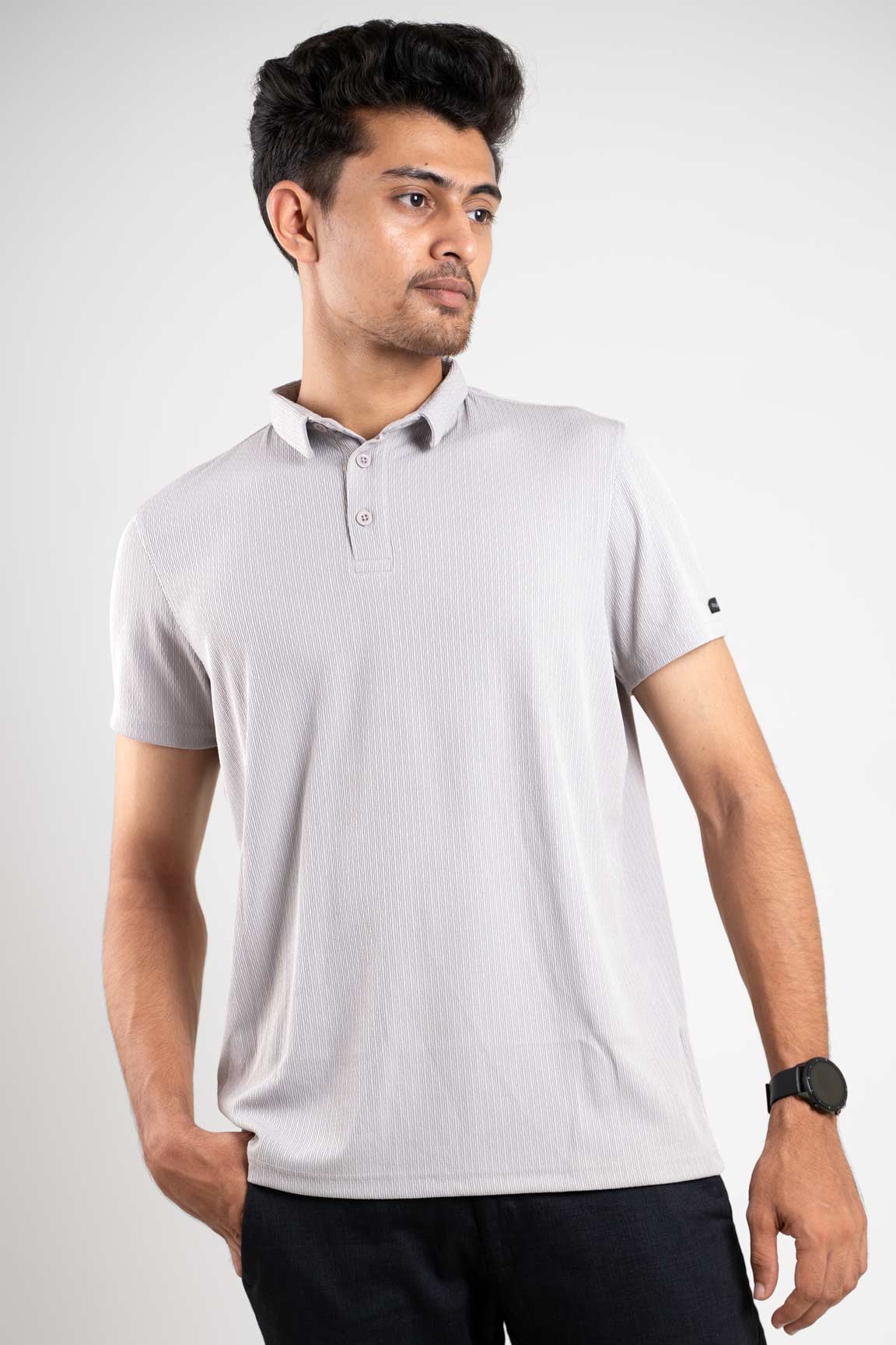 Inspiro Light Grey Polo Tshirt