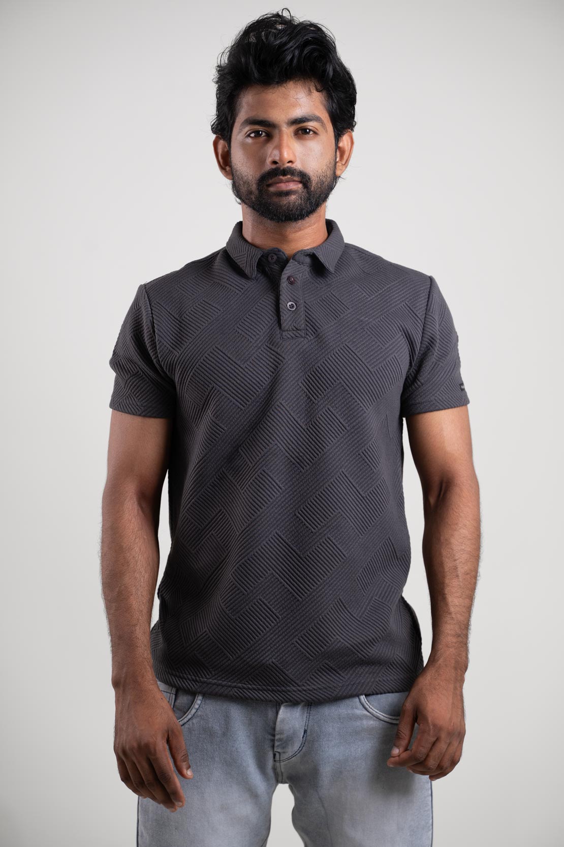 Boldman Dark Grey Polo Tshirt