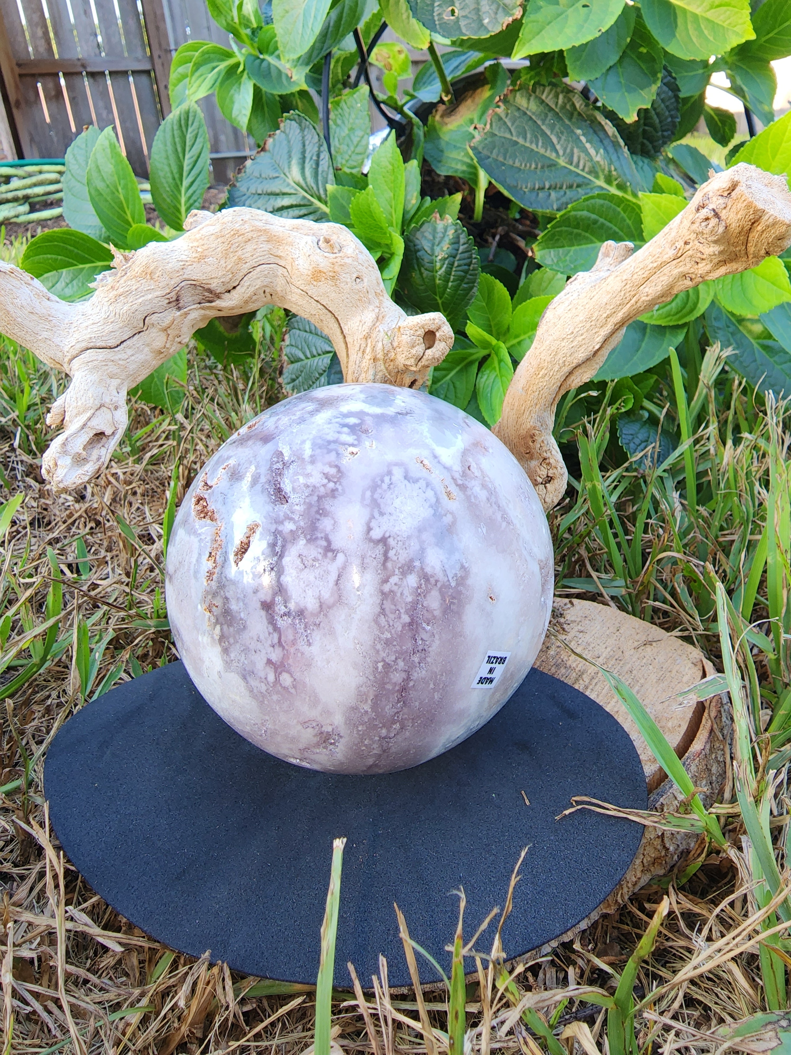 Pink amethyst sphere xl