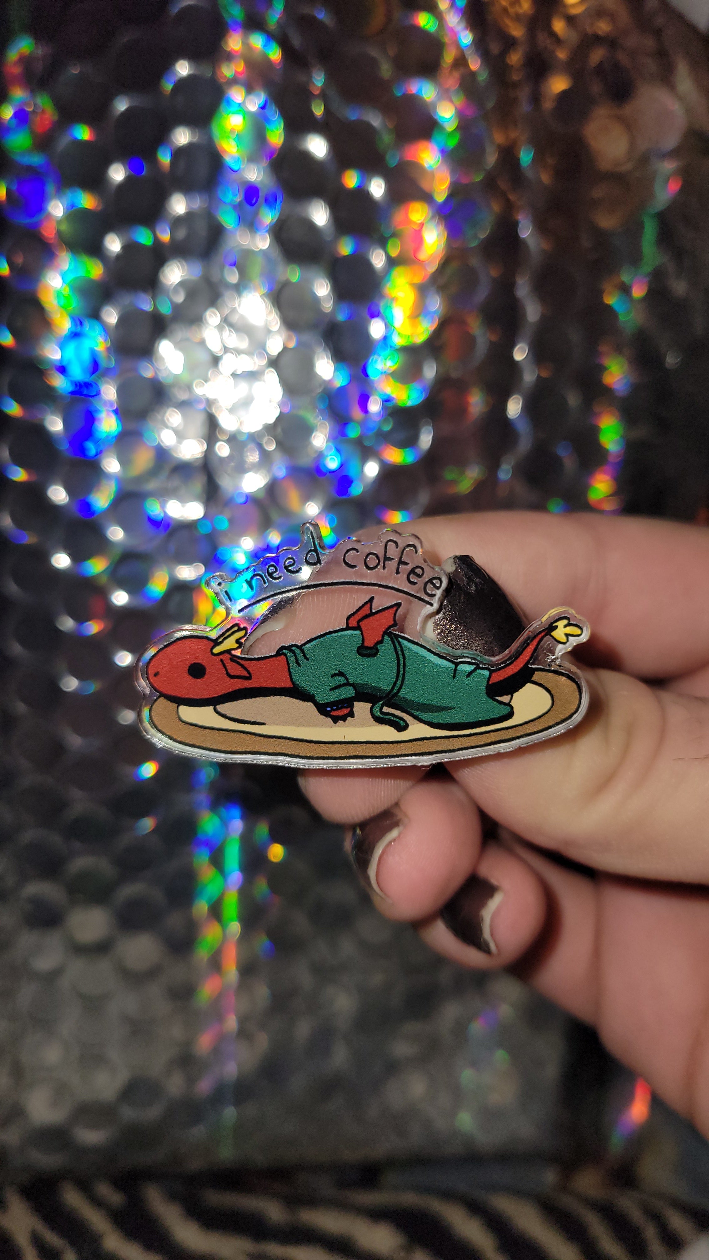 I need coffee dragon pin