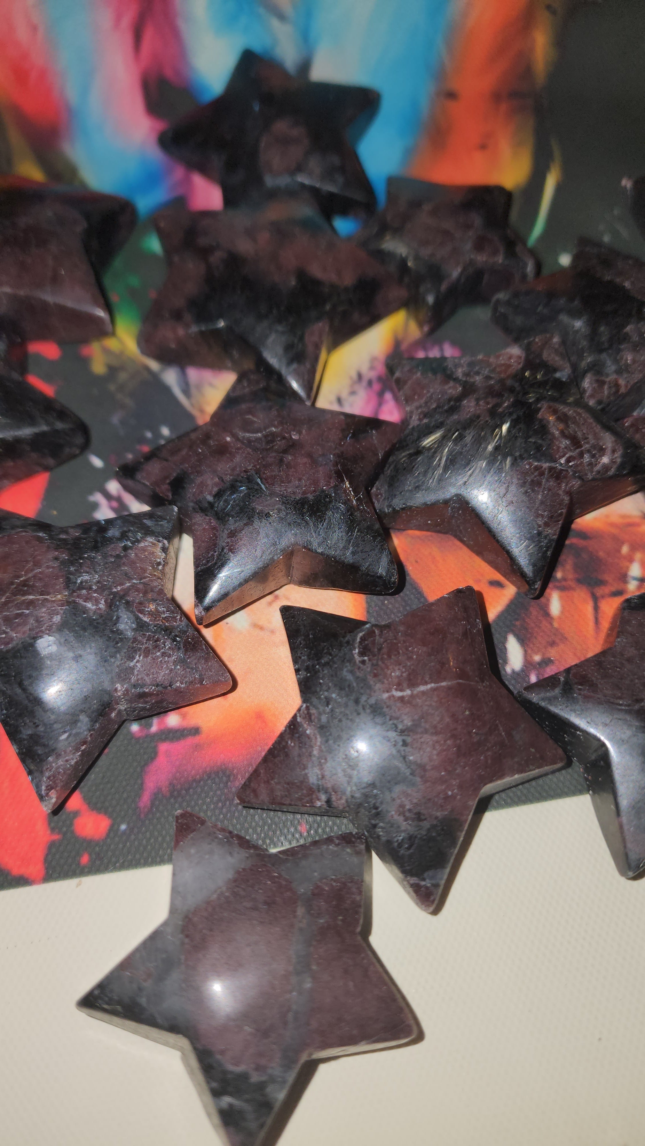 garnet and astrophyllite stars (intuition pick)