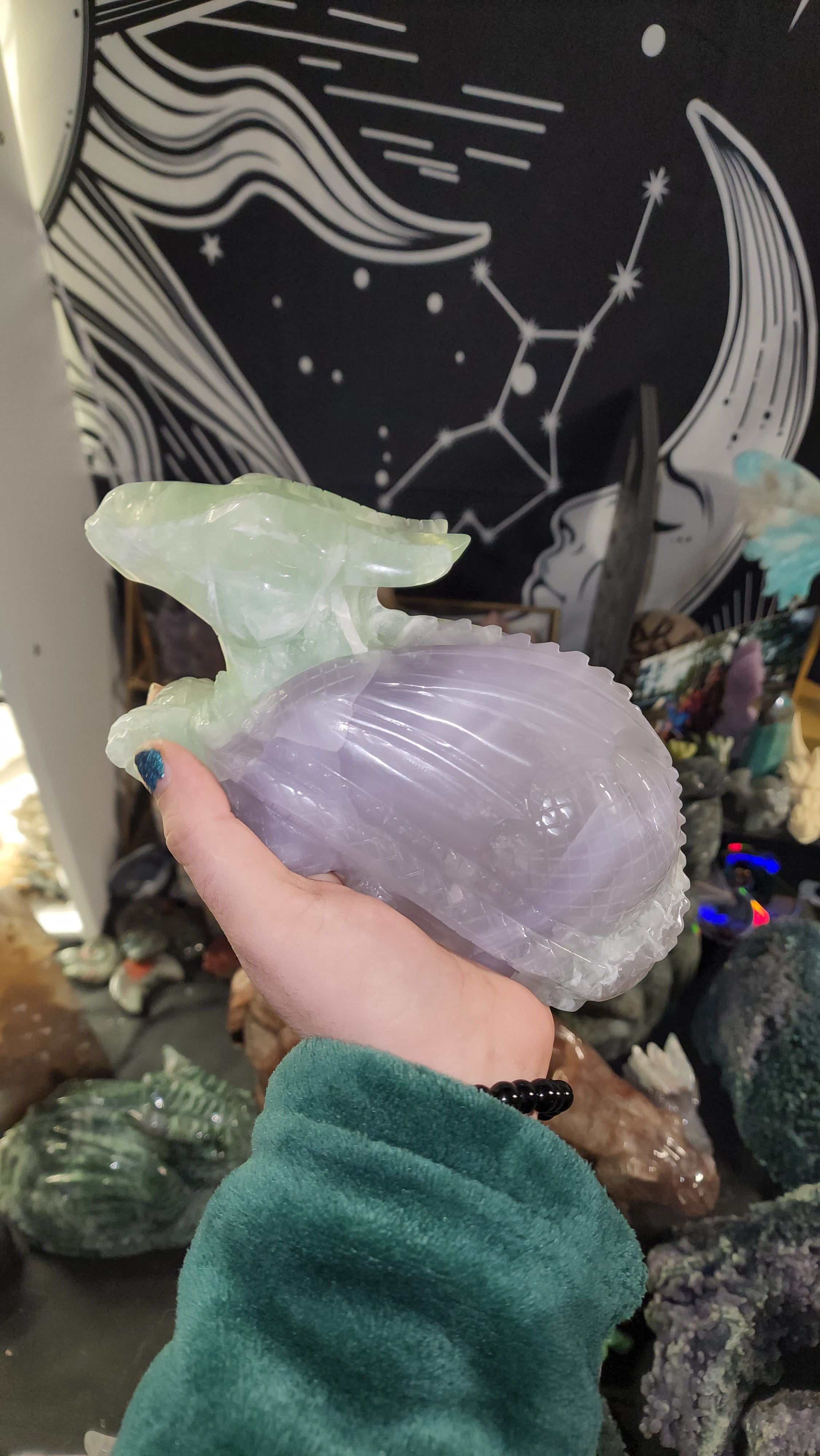 Fluorite sleeping dragon