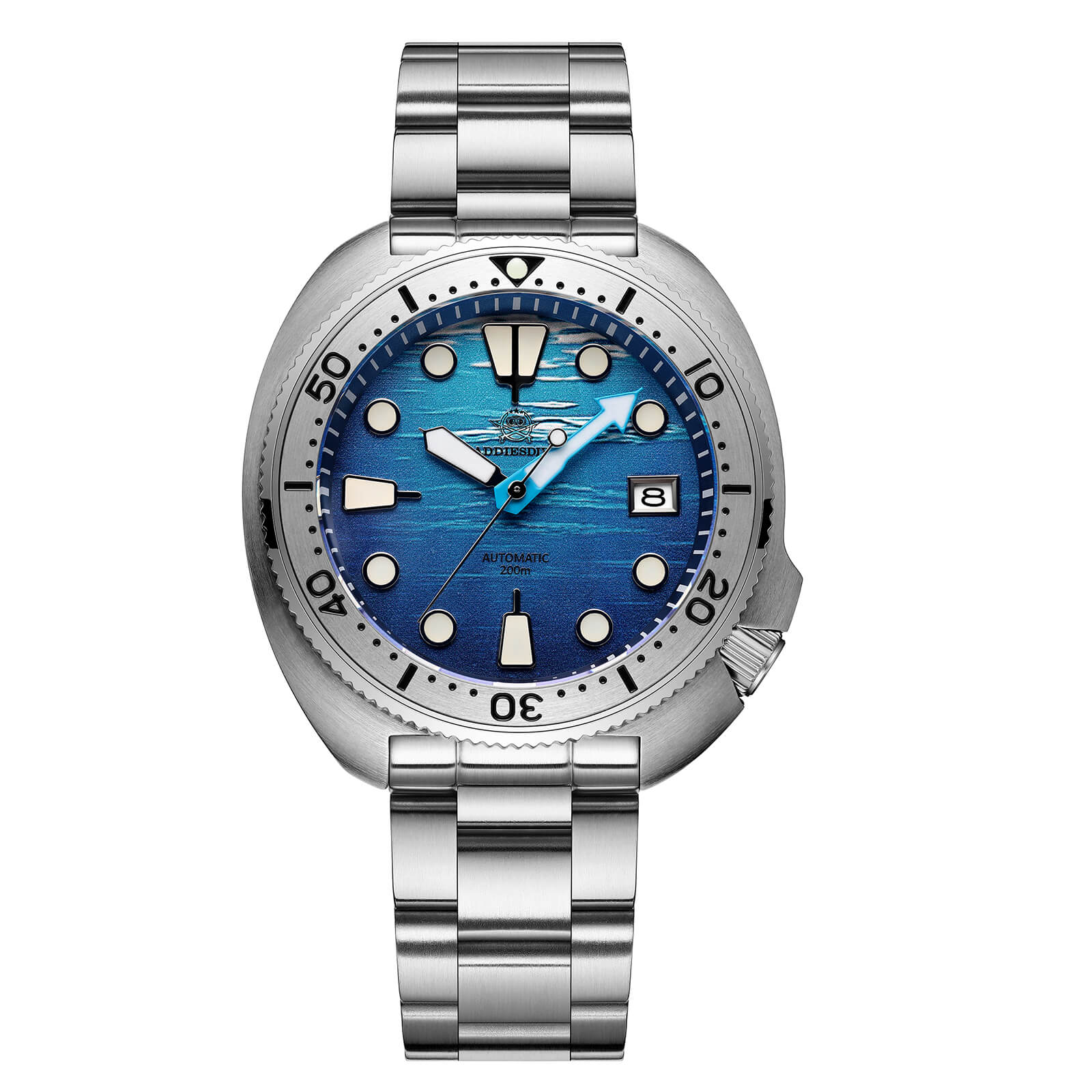 ★Oferta★Reloj de buceo con esfera de tortuga 3D ADDIESDIVE（AD2045）