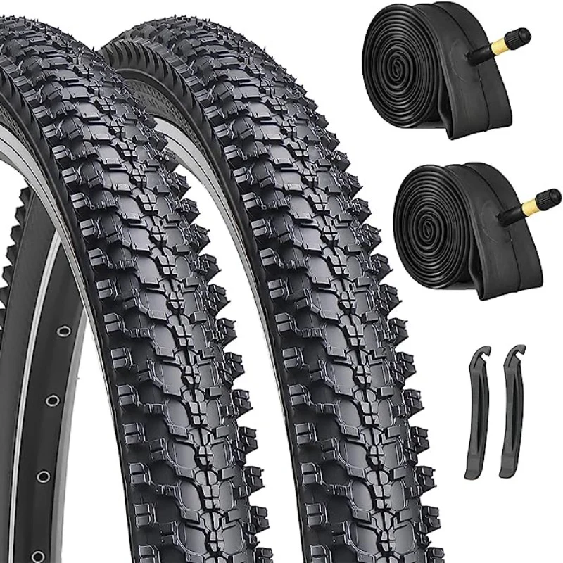 2-Pack Classic Knob Mountain Tire Plus Tube 26“ x 1.95”