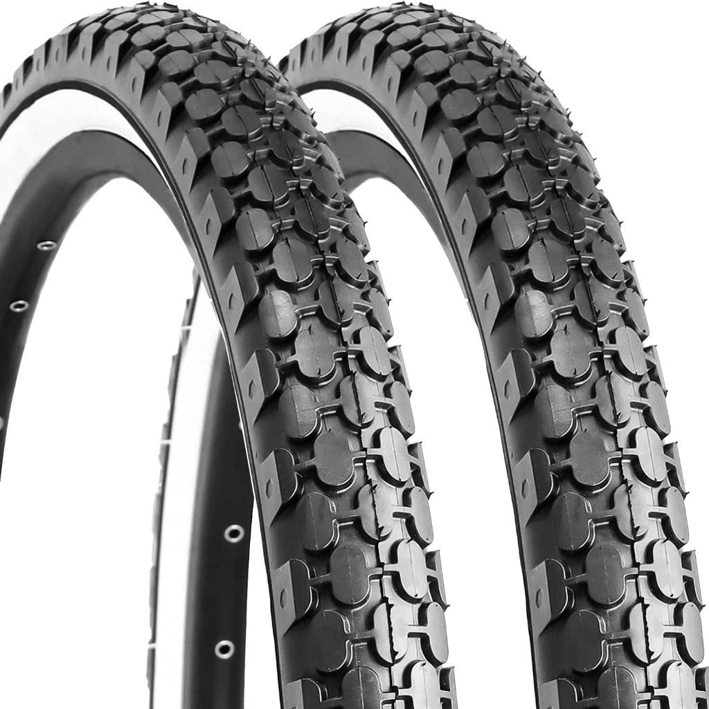 2 Pack Folding Beach Cruiser Bike Tires - 24“ / 26” ×2.125“