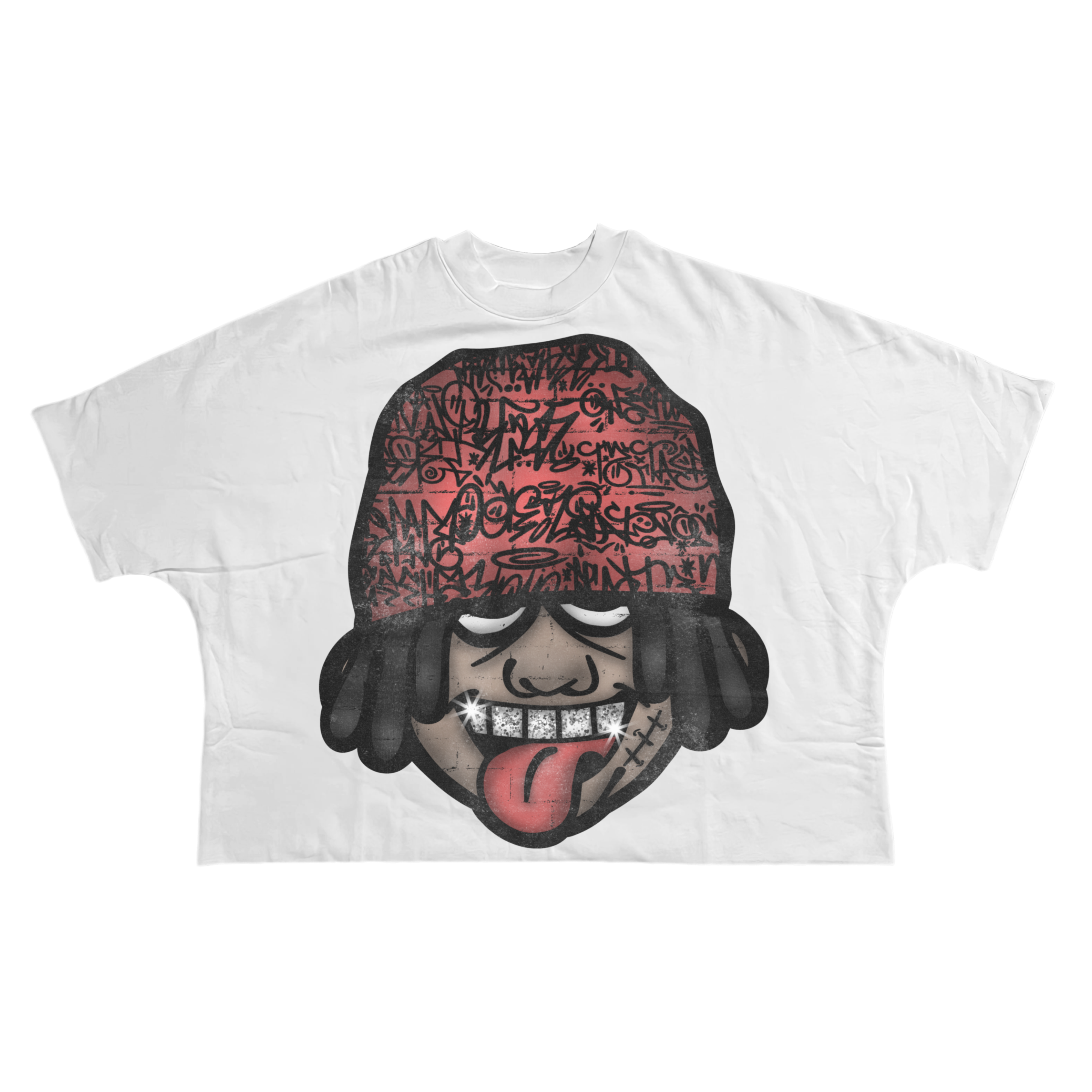 Hood Romantic "Graffiti Beanie" Tee