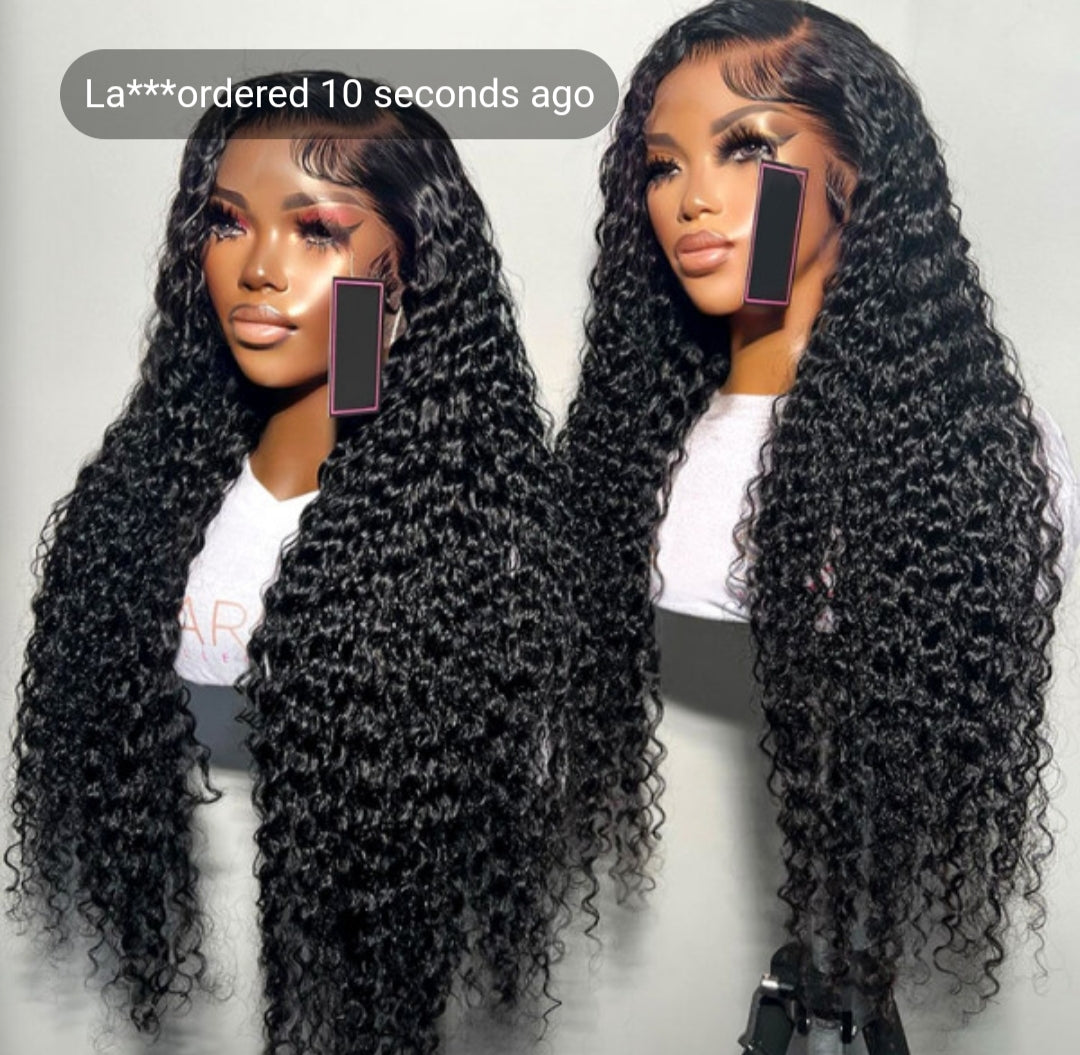 Deep Wave Long Wigs Human Hair Lace Front Wigs 12-30 Inch Hot Sale Online