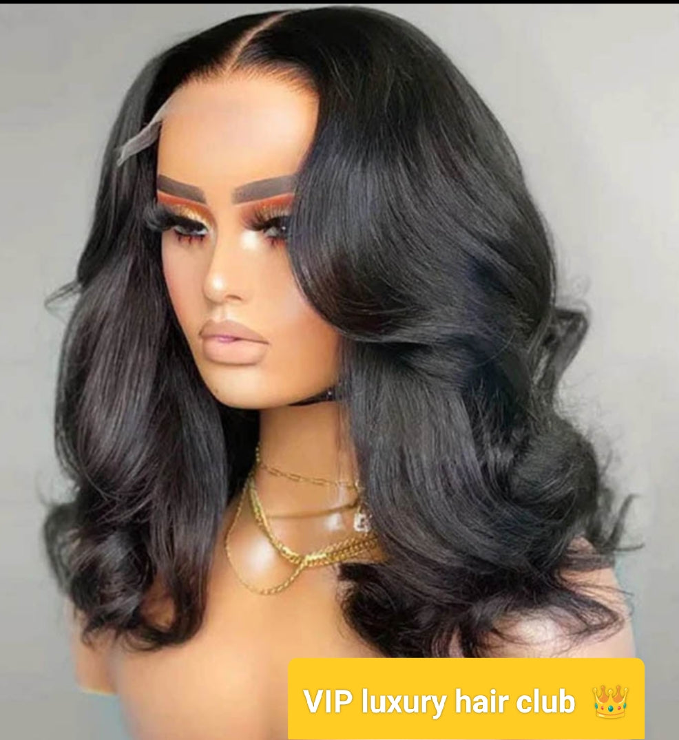 10 inch Body Wave Short Lace Front Wigs Human Hair Bob Wig Free Part-Ready & Go Wigs