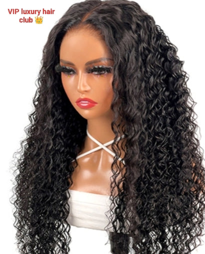 14 inch Ready And Go Wig-Glueless Full Deep Wave Upgraded Easy Wear HD Closure/Frontal Wigs For Beginners