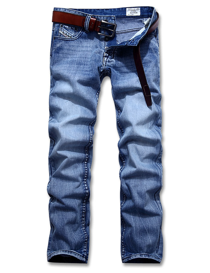 Men's DSL Jeans Men's Distressed Slim Straight Pants