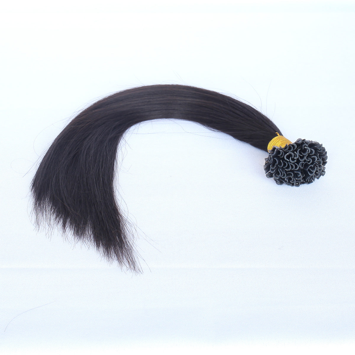 Natural Black Straight U Tip Hair Extensions