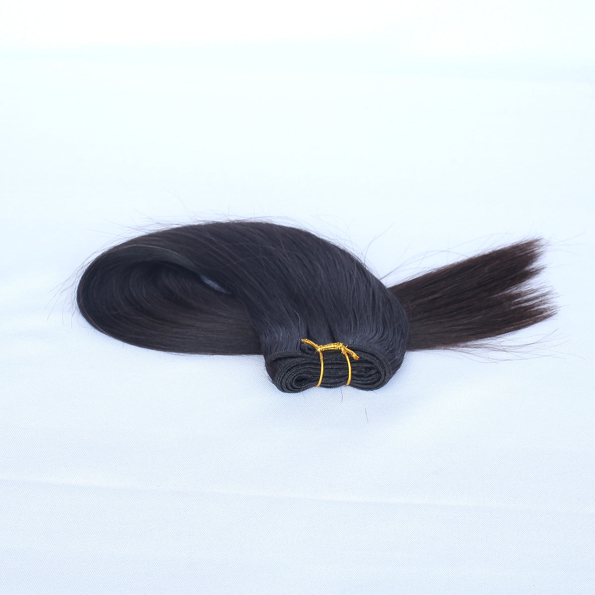 Natural Black Straight Human Hair Wefts Extensions