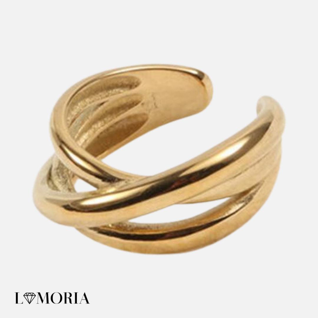 Style Layer - Damenring - Verwobene Eleganz