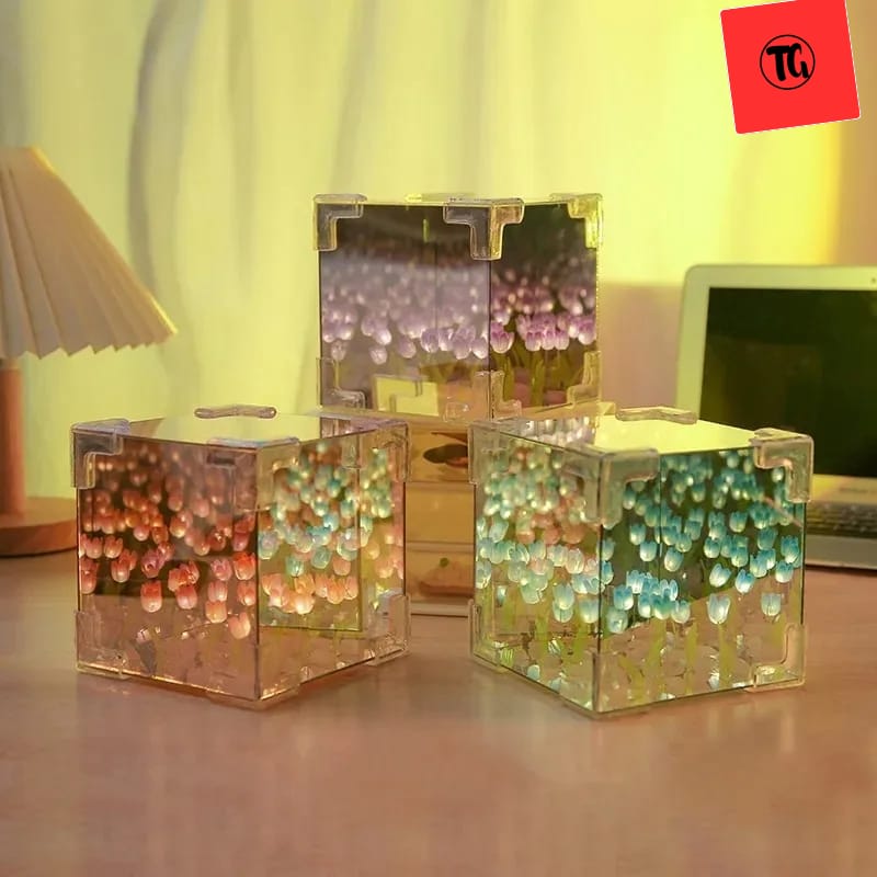 Tulip Cube Mirror Lamp